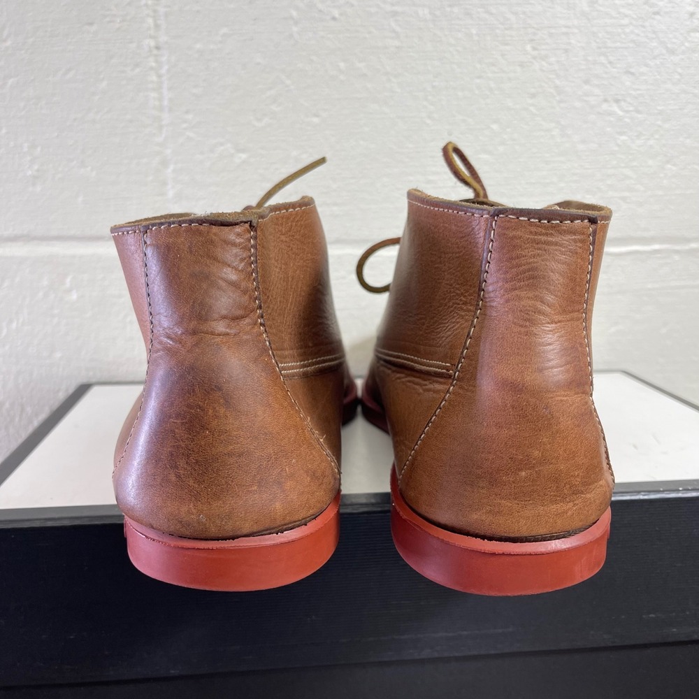 Sebago Campsides Brown Leather Chukka Ankle Boots Handsewn Lace up Men's 7 US - Picture 9 of 16